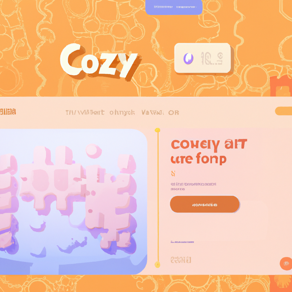 Screenshot: cozy puzzle scene with interface